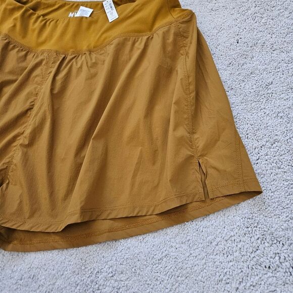 NWT MWL Madewell | Active Running Shorts Antique Gold, Women's 2X - Picture 4 of 7